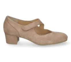 Bandschoenen<Durea - Wijdte K - 5755 1416 - Taupe - Uitneembaar voetbed