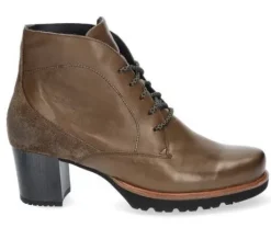 Boots<Durea - Wijdte K - 9733 9968 - Taupe - Uitneembaar voetbed