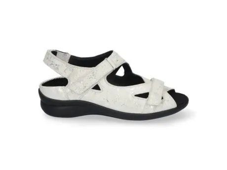Sandalen<Durea - Wijdte K - 7376 190 - Wit - Uitneembaar voetbed