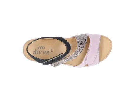 Sandalen<Durea - Wijdte K - 7405 291 - Zwart - Uitneembaar voetbed