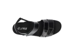 Sandalen<Durea - Wijdte K - 7416 490 - Zwart - Uitneembaar voetbed