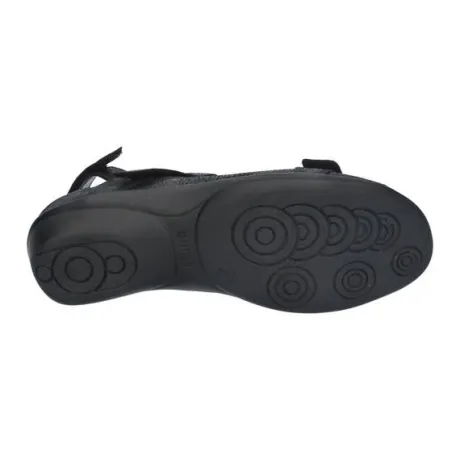 Sandalen<Durea - Wijdte K - 7258 1405 - Zwart - Uitneembaar voetbed