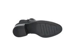 Korte Halfhoge Laarzen<Durea - Wijdte K - 9739 0775 - Zwart - Uitneembaar voetbed