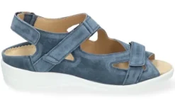 Sandalen<Durea - Wijdte K - 7419 - Blauw - Uitneembaar Voetbed