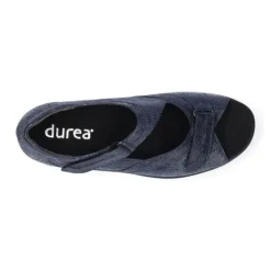 Sandalen<Durea - Wijdte K- 7395 - Blauw - Uitneembaar Voetbed