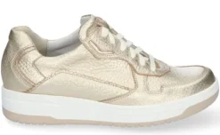 Veterschoenen<Durea - Wijdte K - Goud - 6275 - Uitneembaar Voetbed