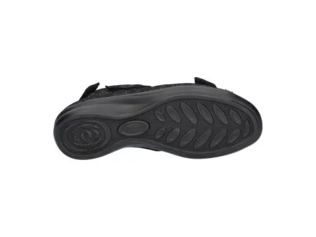 Sandalen<Durea - Wijdte M - 7408 9652 - Zwart - Uitneembaar voetbed