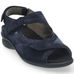 Sandalen<Durea - Wijdte M - 7408 - Blauw - Uitneembaar Voetbed