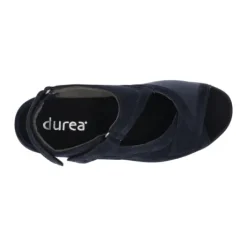 Sandalen<Durea - Wijdte M - 7408 - Blauw - Uitneembaar Voetbed