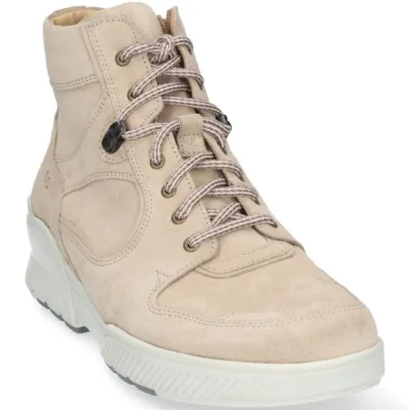 Boots<Durea Go 2 - Wijdte H - 9713 - Beige - Uitneembaar Voetbed