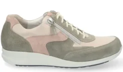 Veterschoenen<Durea Go - Wijdte G - Groen - Uitneembaar Voetbed