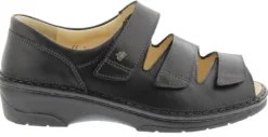 Sandalen<Finn Comfort - ca H Wijdte - Ischia Zwart - Uitneembaar voetbed