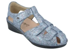Sandalen<Finn Comfort FinnComfort - ca G 1/2 wijdte - Funen - 2666 - Jeans - Uitneembaar voetbed