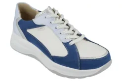 Veterschoenen<Finn Comfort FinnComfort - ca wijdte H - Piccadilly - 2780 - Blauw wit - Uitneembaar voetbed