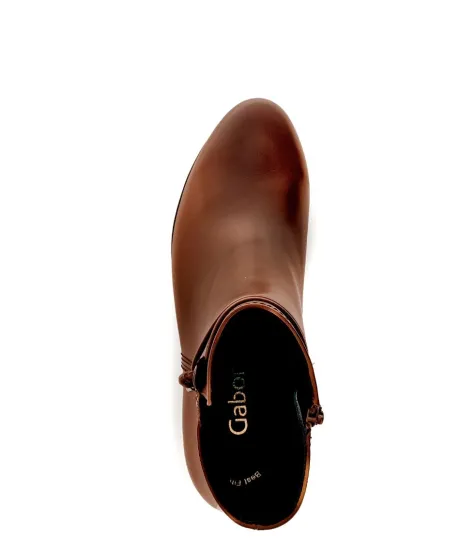Korte Halfhoge Laarzen<Gabor - Best Fitting - 55.522.24 - Cognac - UItneembaar voetbed
