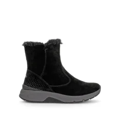 Korte Halfhoge Laarzen<Gabor - ca wijdte G - 56.882 47 - Zwart - Uitneembaar voetbed