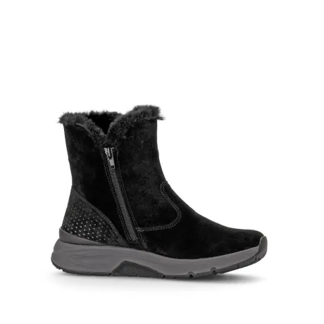 Korte Halfhoge Laarzen<Gabor - ca wijdte G - 56.882 47 - Zwart - Uitneembaar voetbed