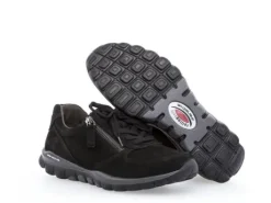 Veterschoenen<Gabor - Rolling Soft - Wijdte G - 06 968 47 - Zwart - Uitneembaar voetbed