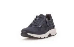 Veterschoenen<Gabor - Rolling Soft - Wijdte G - 38.896 46 - Blauw - Uitneembaar voetbed