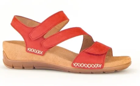 Sandalen<Gabor - Wijdte F - 43 745 - Rood