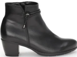 Korte Halfhoge Laarzen<Gabor - Wijdte F - 55.522 27 - Zwart - Uitneembaar voetbed