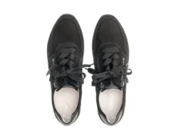 Veterschoenen<Gabor - Wijdte F - 23.420.17 - Zwart - Uitneembaar voetbed