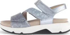 Sandalen<Gabor - Wijdte G - 66 882 16 - Lichtblauw - Uitneembaar voetbed