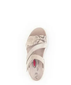 Sandalen<Gabor - Wijdte G - 46 882 - Beige - Uitneembaar voetbed