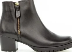 Korte Halfhoge Laarzen<Gabor - Wijdte G - 36.653 51 - Zwart - Uitneembaar voetbed