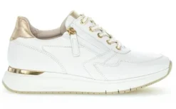 Veterschoenen<Gabor - Wijdte H - 46448 51 - Wit - Uitneembaar voetbed