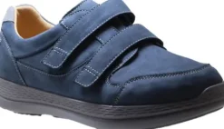 Klittenbandschoenen<Ganter - Wijdte K/L - 259832 - Blauw - Uitneembaar Voetbed