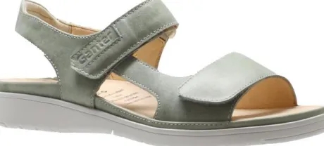 Sandalen<Ganter - Wijdte G - 200181 - Groen - Uitneembaar Voetbed