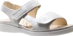 Sandalen<Ganter - Wijdte G - 200183 0400 - Licht Grijs - Uitneembaar voetbed