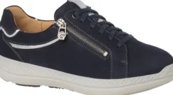 Veterschoenen<Ganter - Wijdte K - 209912 3500 - Blauw - Uitneembaar voetbed