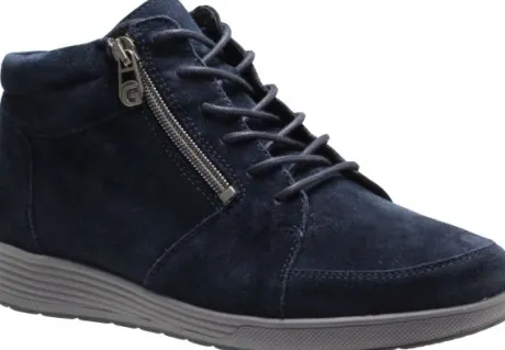 Boots<Ganter - Wijdte K - Klara 208198 - Blauw - Uitneembaar voetbed