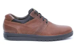 Veterschoenen<Gijs - Go - Wijdte H - 2042 - Cognac - Uitneembaar voetbed
