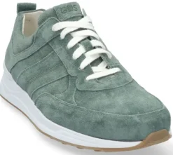 Veterschoenen<Gijs - Wijdte K - 2120 1040 - Groen - Uitneembaar voetbed