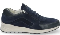 Veterschoenen<Gijs - Wijdte H - 2130 1038 - Blauw - Uitneembaar voetbed
