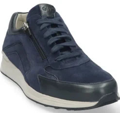 Veterschoenen<Gijs - Wijdte H - 2130 1038 - Blauw - Uitneembaar voetbed
