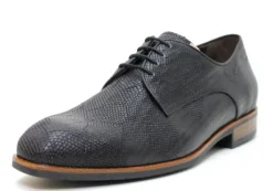 Veterschoenen<Gijs - Wijdte H - 2048 Zwart - Uitneembaar voetbed