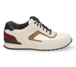 Veterschoenen<Gijs - Wijdte K - 2138 1467 - Beige - Uitneembaar voetbed