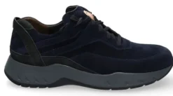 Veterschoenen<Gijs - Wijdte K - 2091 100 - Blauw - Uitneembaar voetbed