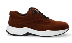 Veterschoenen<Gijs - Wijdte K - 2091 9281 - Cognac - Uitneembaar voetbed