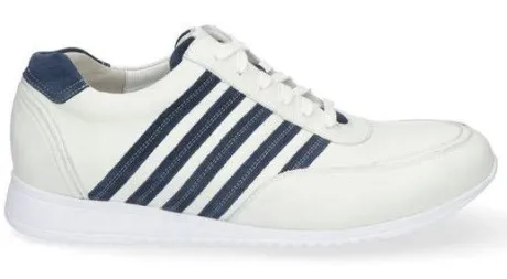 Veterschoenen<Gijs - Wijdte K - 2100 322 - Wit - Uitneembaar voetbed