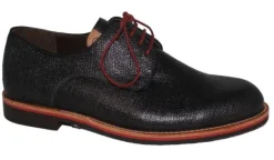 Veterschoenen<Gijs - Wijdte K - 2017 146 - Zwart - Uitneembaar voetbed