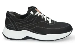 Veterschoenen<Gijs - Wijdte K - 2070 0458 - Zwart - Uitneembare voetbed