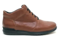 Boots<Gijs - Wijdte M plus - 1504 8455 - Cognac - Uitneembaar voetbed