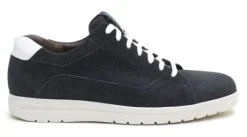 Veterschoenen<Gijs GO - Wijdte K - 2055 - Blauw - UItneembaar voetbed