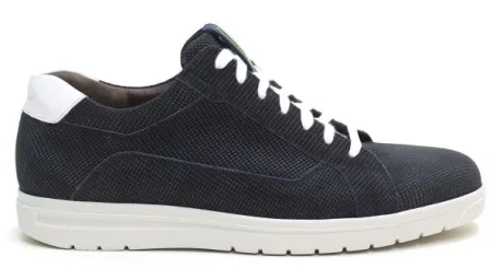 Veterschoenen<Gijs GO - Wijdte K - 2055 - Blauw - UItneembaar voetbed