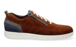 Veterschoenen<Gijs Go - Wijdte K - 2079 208 - Cognac - Uitneembaar voetbed